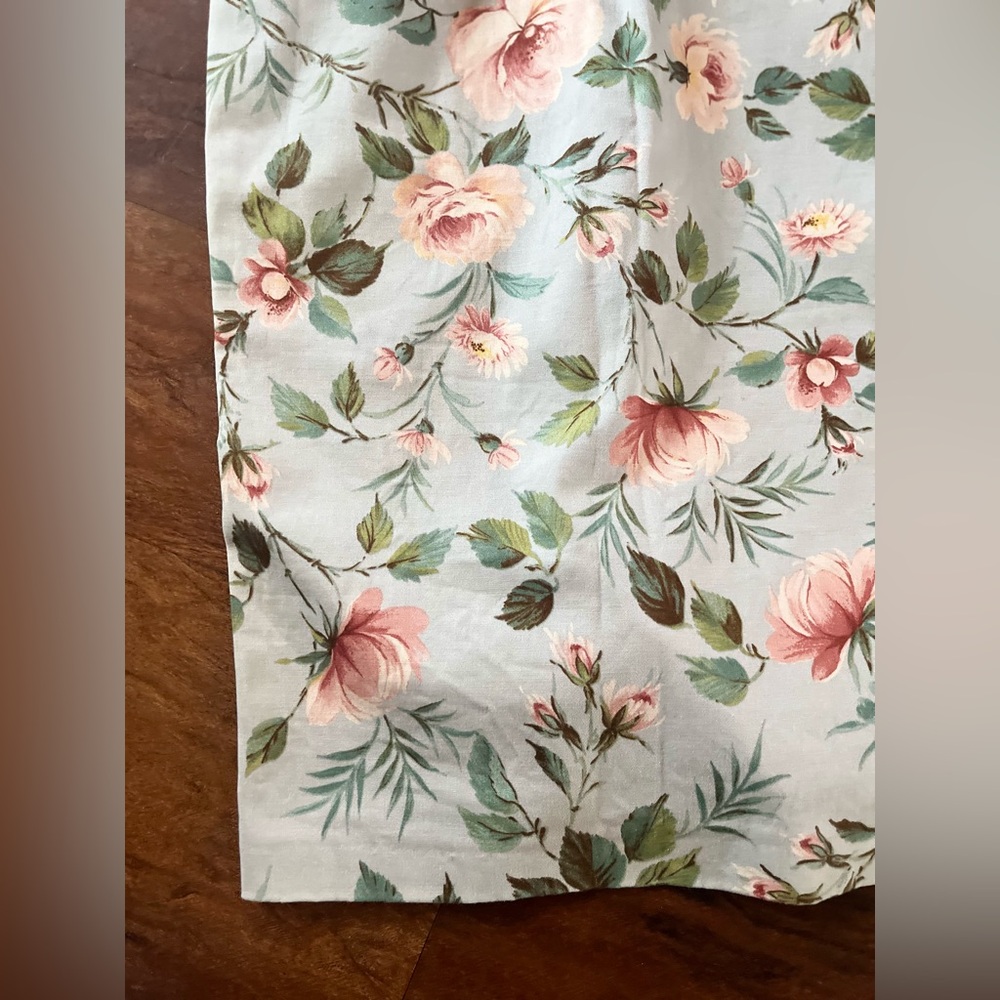Dolce & Gabbana White Floral Midi Dress with Pink and Green Accents - Picture 3 of 16